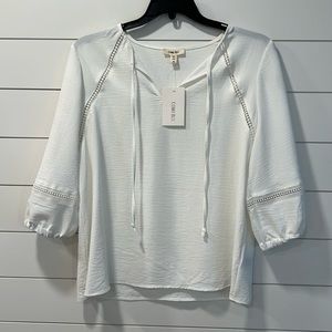 NWT Blouse with Lace Detail. 1056.